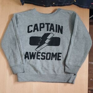 Garanimals 4T Gray Captain Awesome Sweatshirt 🌏5/$10🌏